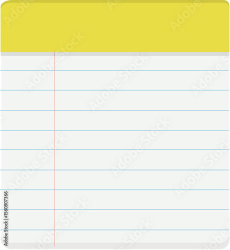 Block note with lined paper