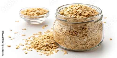 Rolled Oats in Glass Jar Hi...