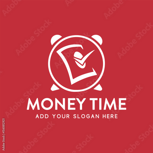 investment money time logo design vector