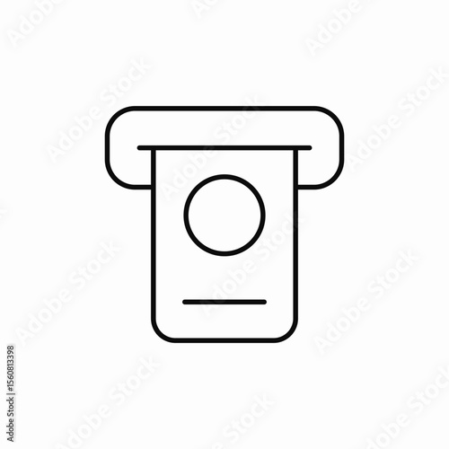 atm cah out icon sign vector
