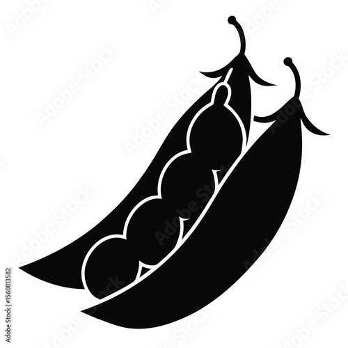 Fresh Green Peas Vegetable Icon
