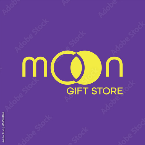 moon logo design vector