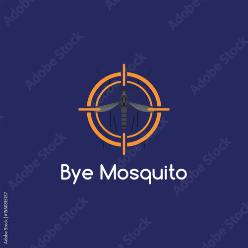 mosquito care logo design vector