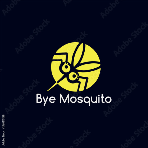 mosquito care logo design vector