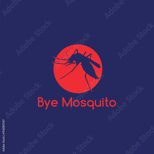 mosquito care logo design vector
