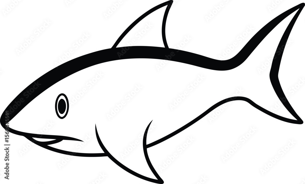 Fototapeta premium vector illustration of fish