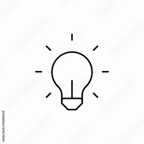 light bulb idea icon sign vector