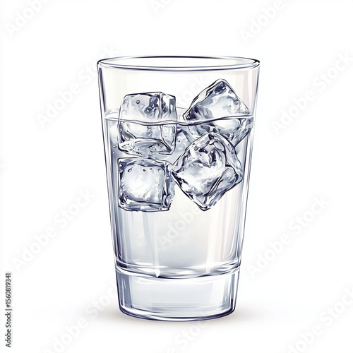 glass with ice
