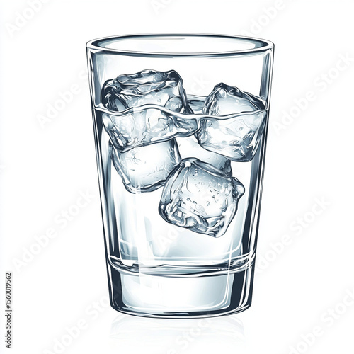 glass with ice