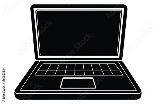 laptop isolated on white