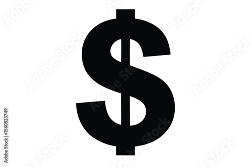 silver dollar sign