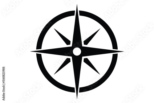 compass icon vector 