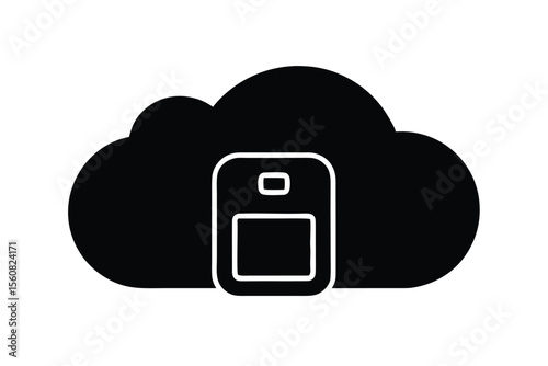cloud storage vector icon