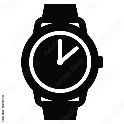 Smartwatch vector, digital wrist watch icon, smartwatch line art, fitness tracker outline, wearable gadget symbol, modern wrist wearable graphic

