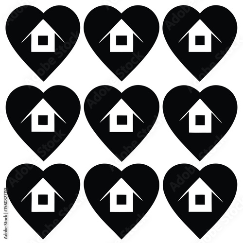 Heart and Home Vector Icons & Graphics