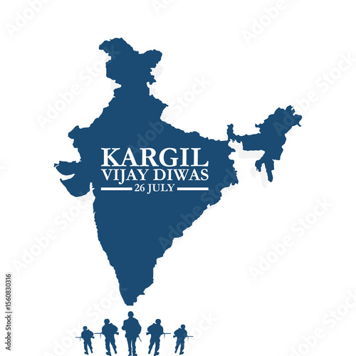 Kargil Vijay Diwas, vector illustration with fighter jets design. Kargil Vijay Diwas celebration concept, banner, poster, post, greeting vector illustration