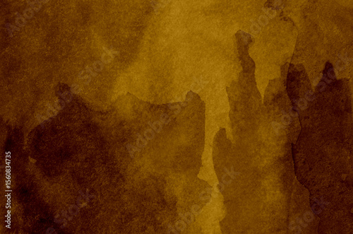 Abstract brown watercolor background texture