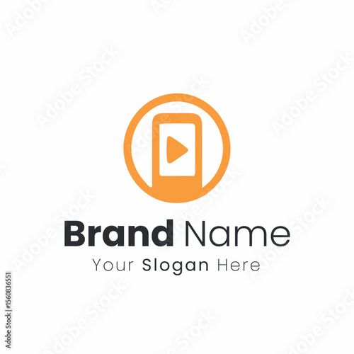 Modern Digital Media Content Creation and Online Streaming Service Brand Identity Logo Design Solution