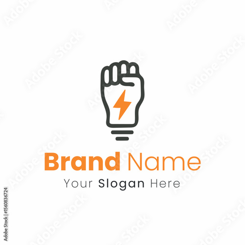 Innovative Power Symbol Design for a Unique Brand Identity and Modern Logo Creation