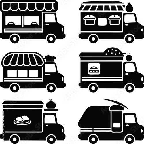 Food Truck & Street Vendor Icons