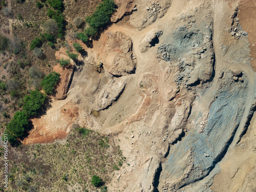 Big sand mine quarry