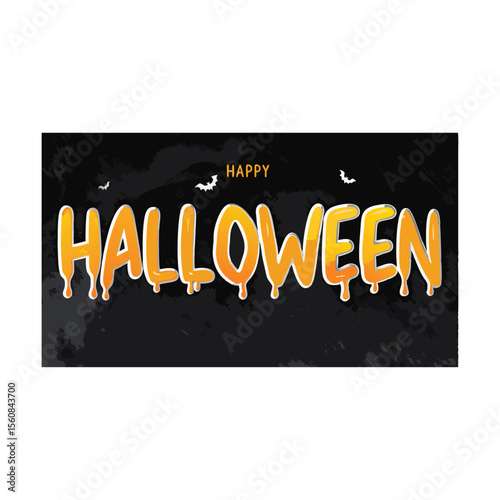 halloween alphabet vector illustration