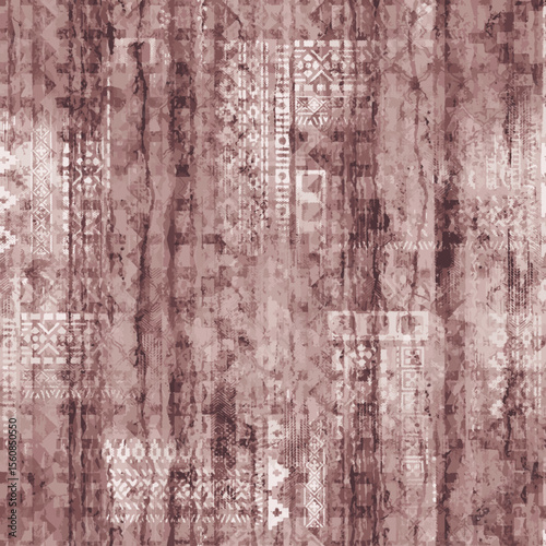 geometricle flower allover design pattern style