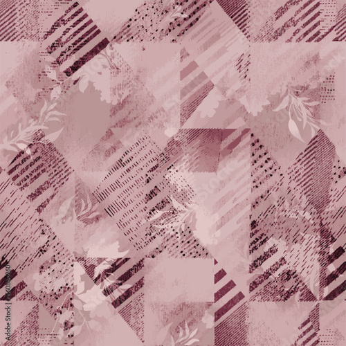 geometricle flower allover design pattern style