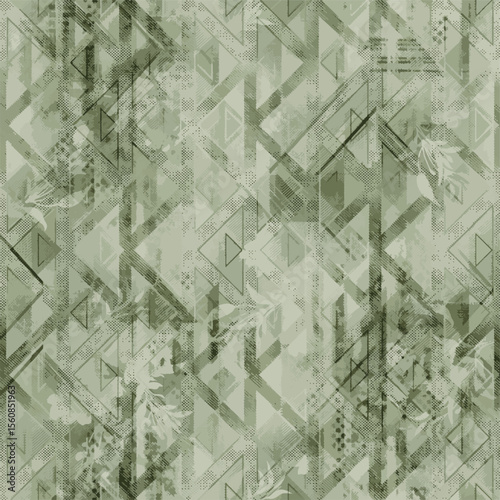 geometricle flower allover design pattern style