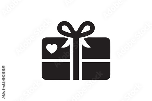  a gift card  silhouette with a simple, understated design set against a white background  