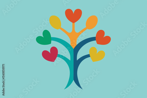 tree with hearts