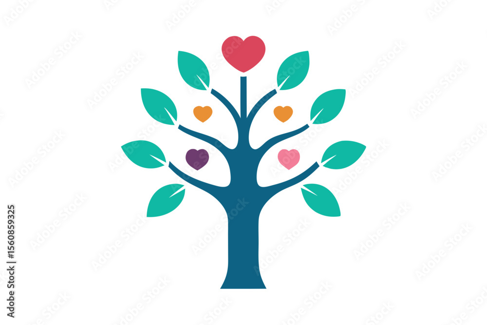 Obraz premium tree with heart