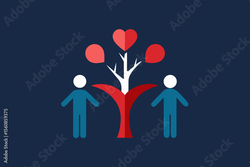 couple with heart
