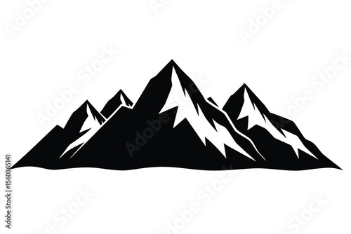 mountain landscape vector illustration
