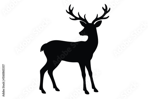 deer silhouette vector