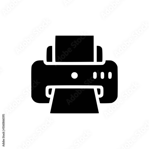 printer icon isolated on white background