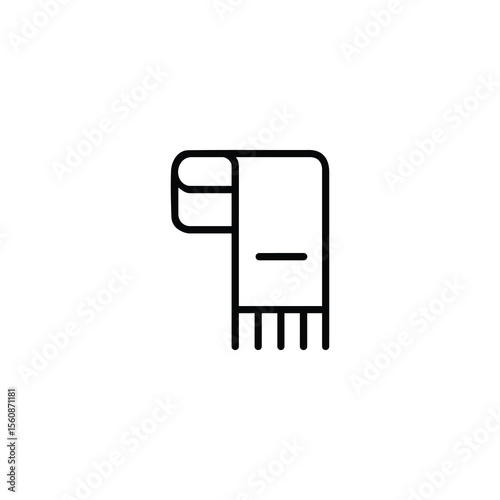 Monochrome Scarf Outline