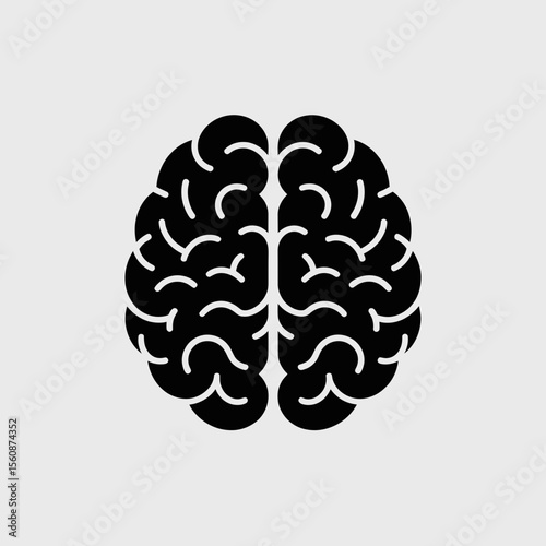 human brain vector illustration