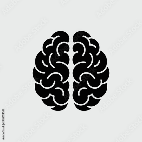 human brain vector illustration