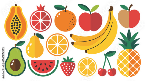 set of fruits