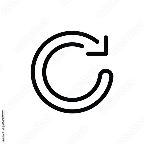 Circular Arrow Icon Refresh, Reload, Repeat Symbol