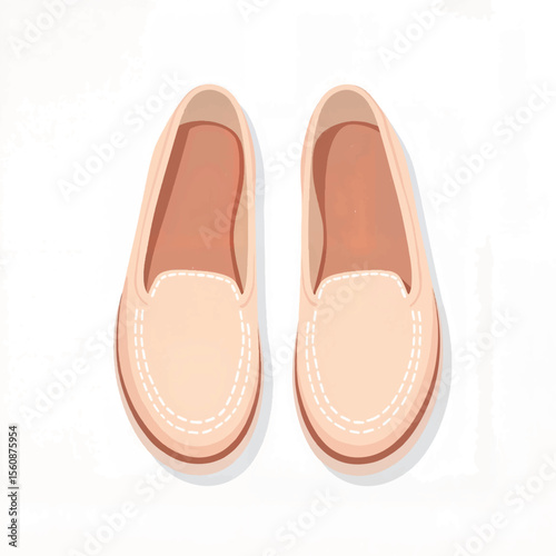 Stylish canvas slip-ons on white background, modern fashion concept