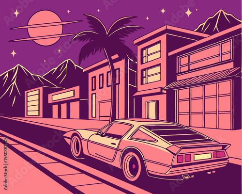 vector illustration of a car