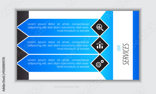 Professional business PowerPoint presentation slides template design. Infographic elements template set for web, print, annual report use for modern company profile