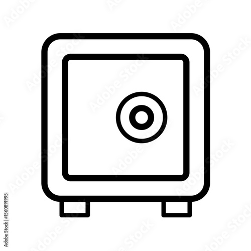 safe, money security – vector icon illustration