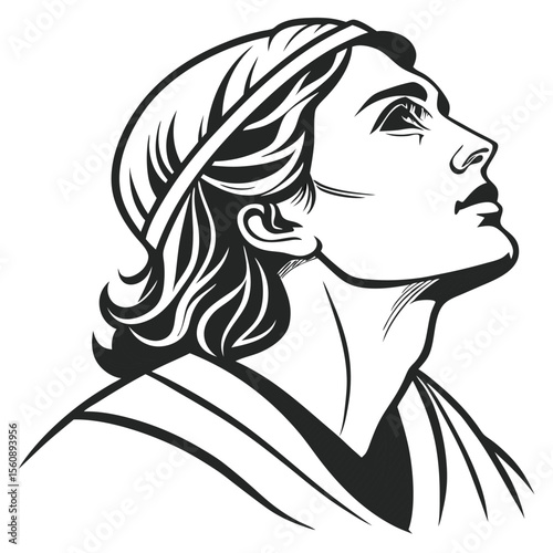 man with long hair