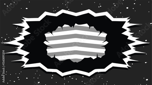 Abstract graphic shattered effect with transparency for versatile design applications
