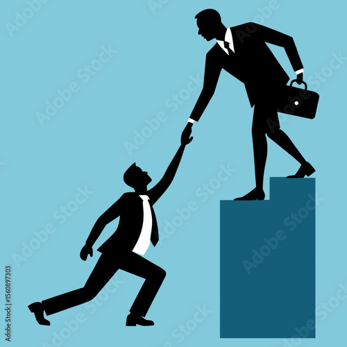 Successful businesses are the blueprint vector for pulling unsuccessful businesses towards success.