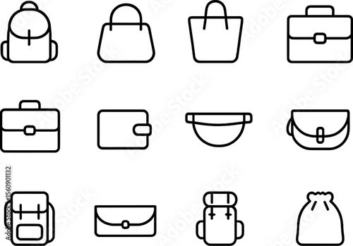 Collection of tea accessories including teapots, cups, and strainers arranged in an organized layout
