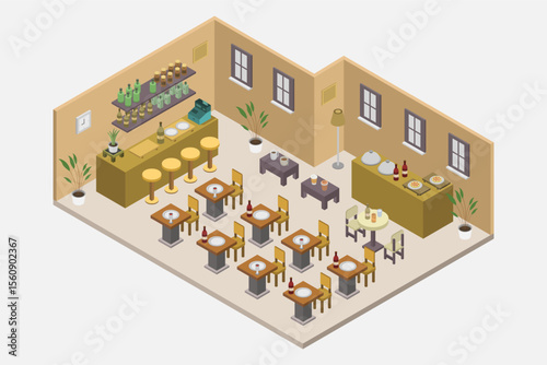 Fast food isometric